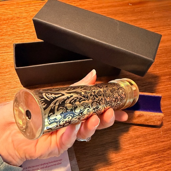 NIB Handmade Roorkee Institute Etched Brass Kaleidoscope - Picture 7 of 10
